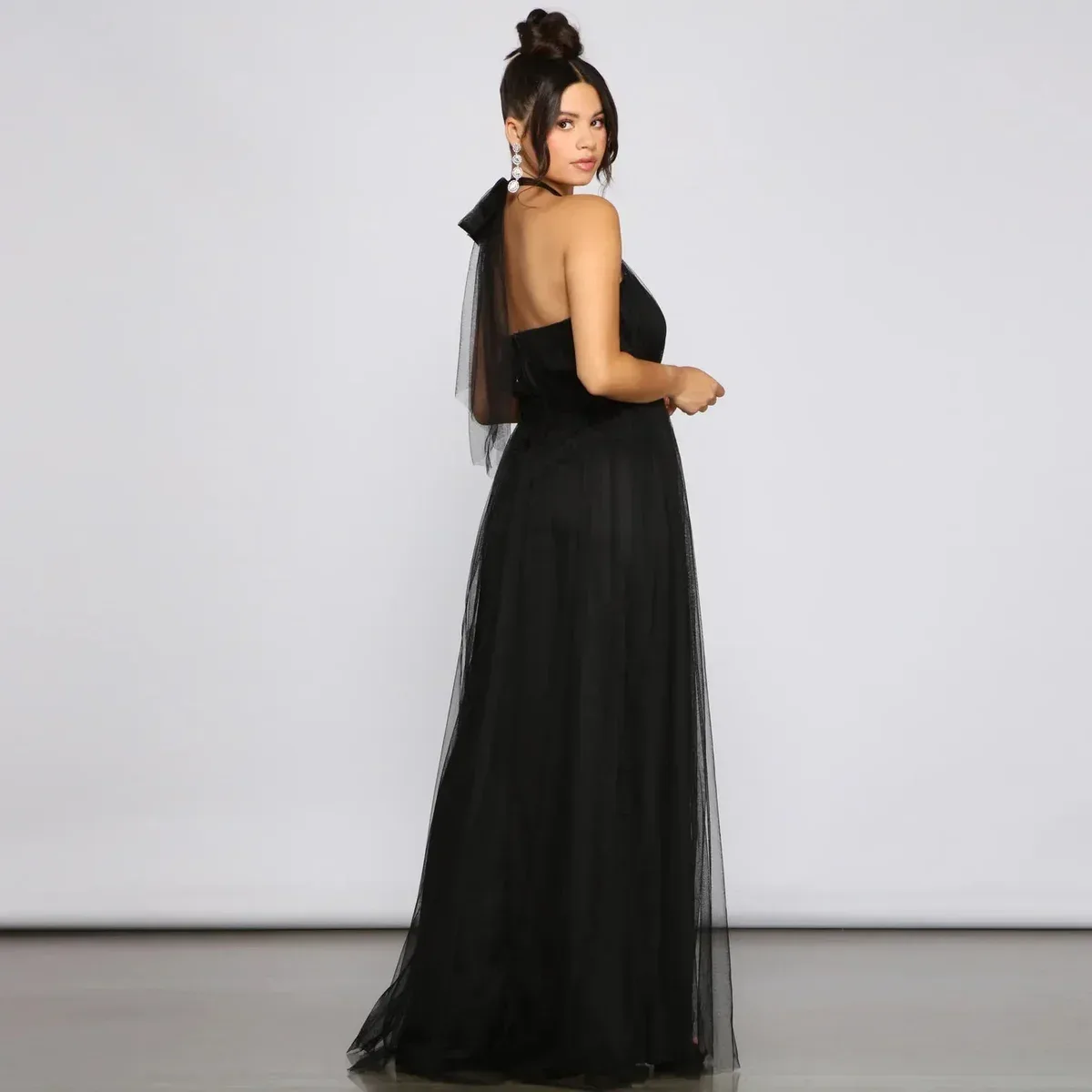 Charlie Formal Double Slit A-Line Dress, photo 2 of 4