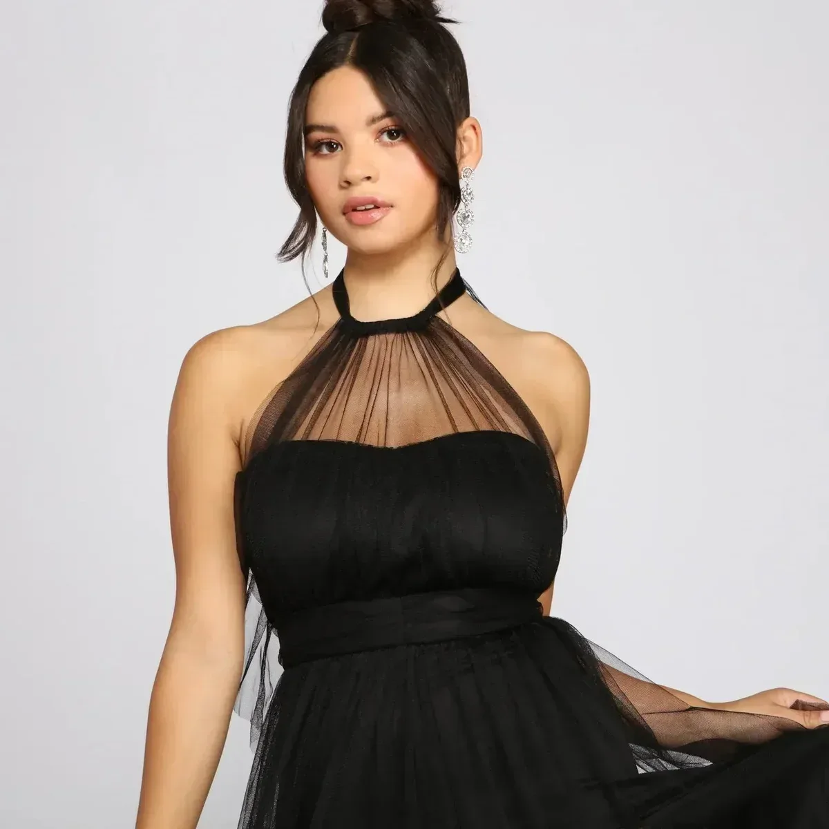 Charlie Formal Double Slit A-Line Dress, photo 4 of 4