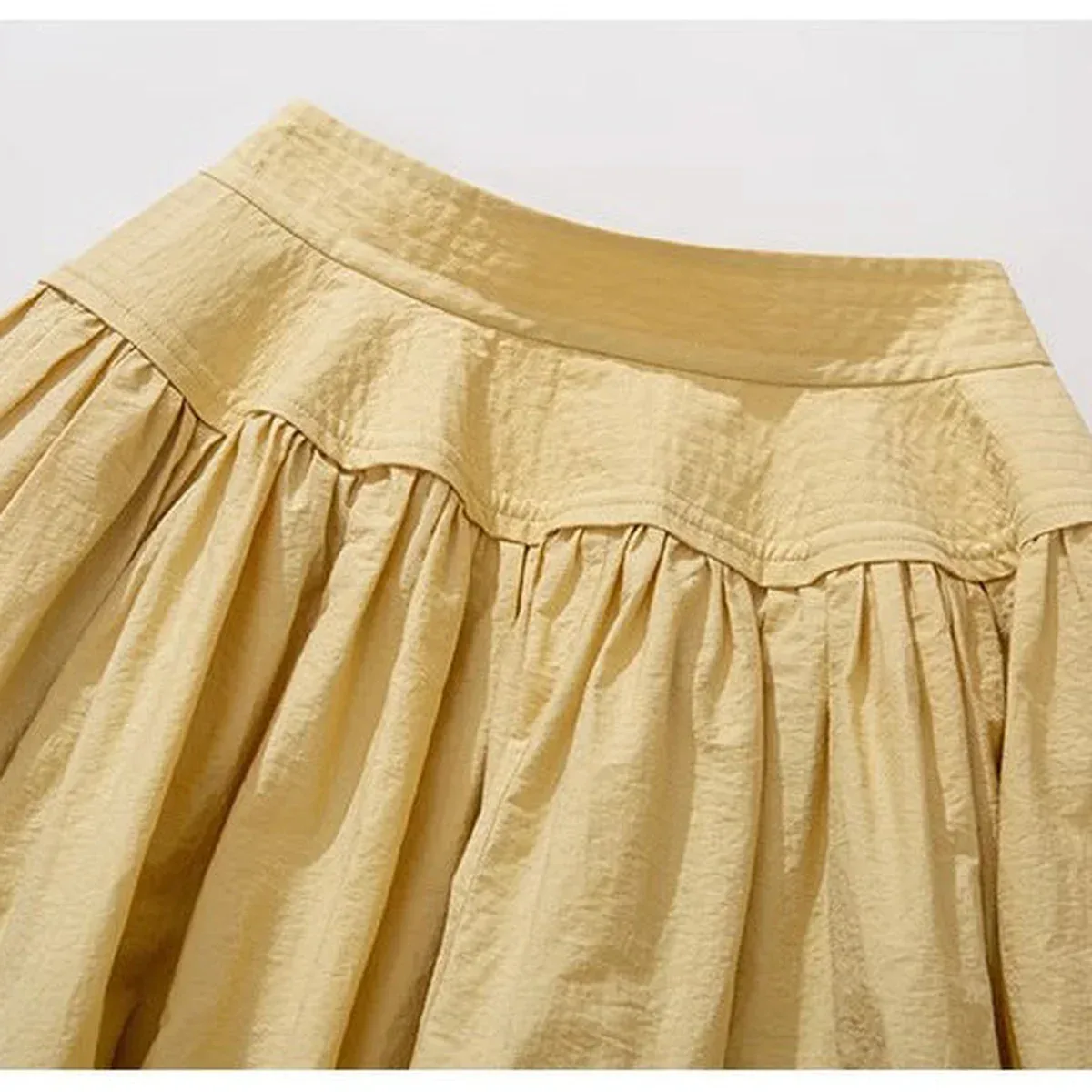 Yellow Top & High Waist Midi Skirt Set, photo 4 of 4