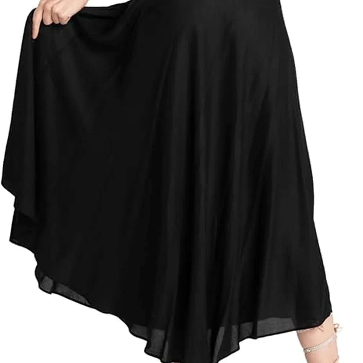 Solid Long Skirts for Women | 2-in-1 Boho Dress & Maxi Skirt for Bohemian Festivals, Vacation & Casual wear, photo 2 of 4