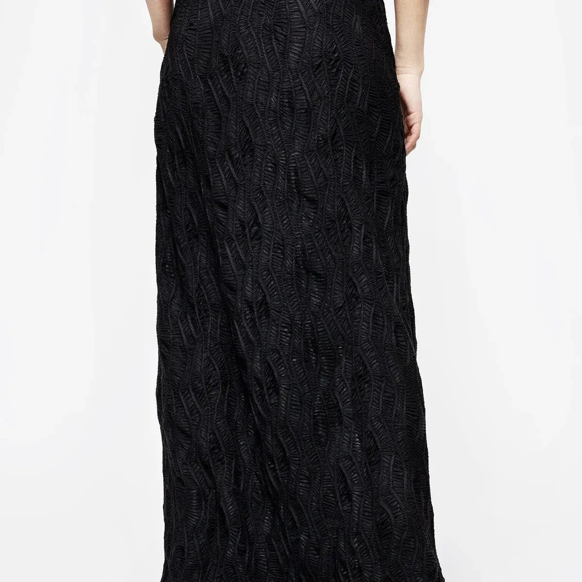 Agitate Textured Jersey Split Maxi Skirt, photo 4 of 4