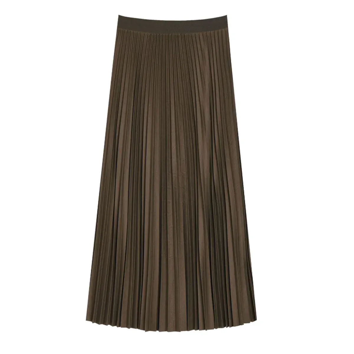 High-Waisted Pleated Midi Skirt - Elegant & Everyday Comfort, photo 3 of 4