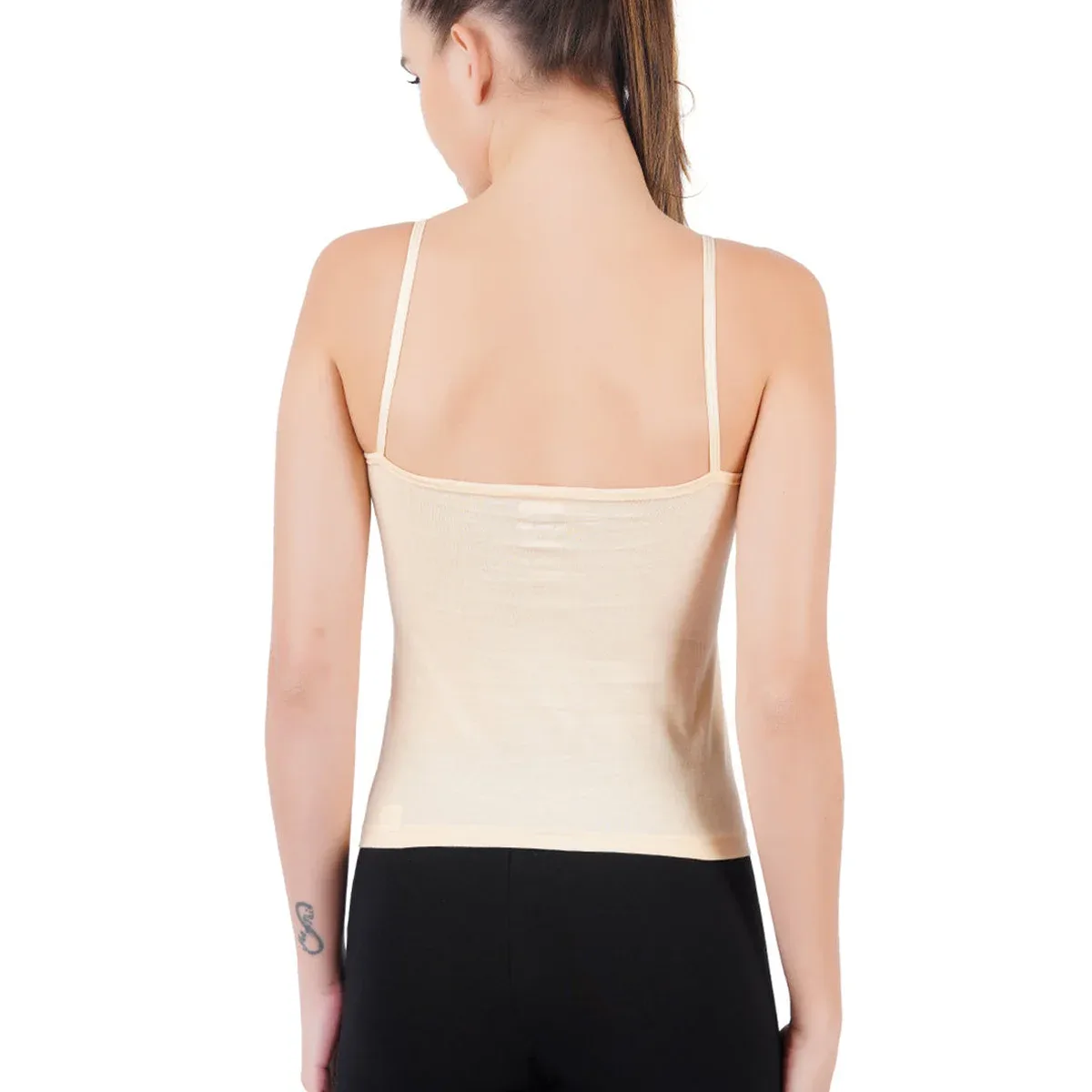 Women Adjustable Straps Skin Colour Camisole Petals (Pack of 2), photo 4 of 4