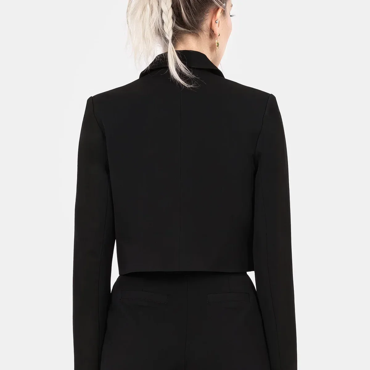 Mona Embroidered Crop Blazer, photo 3 of 4