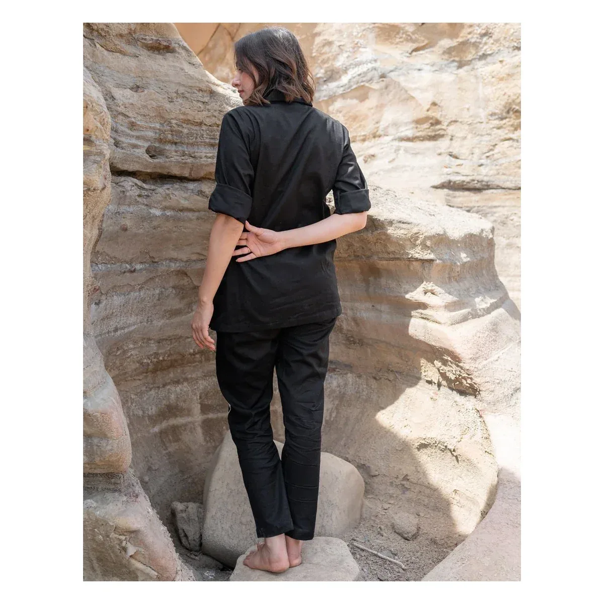 Premium Artsy Black Co-ord Set Shirt & Pant, photo 4 of 4