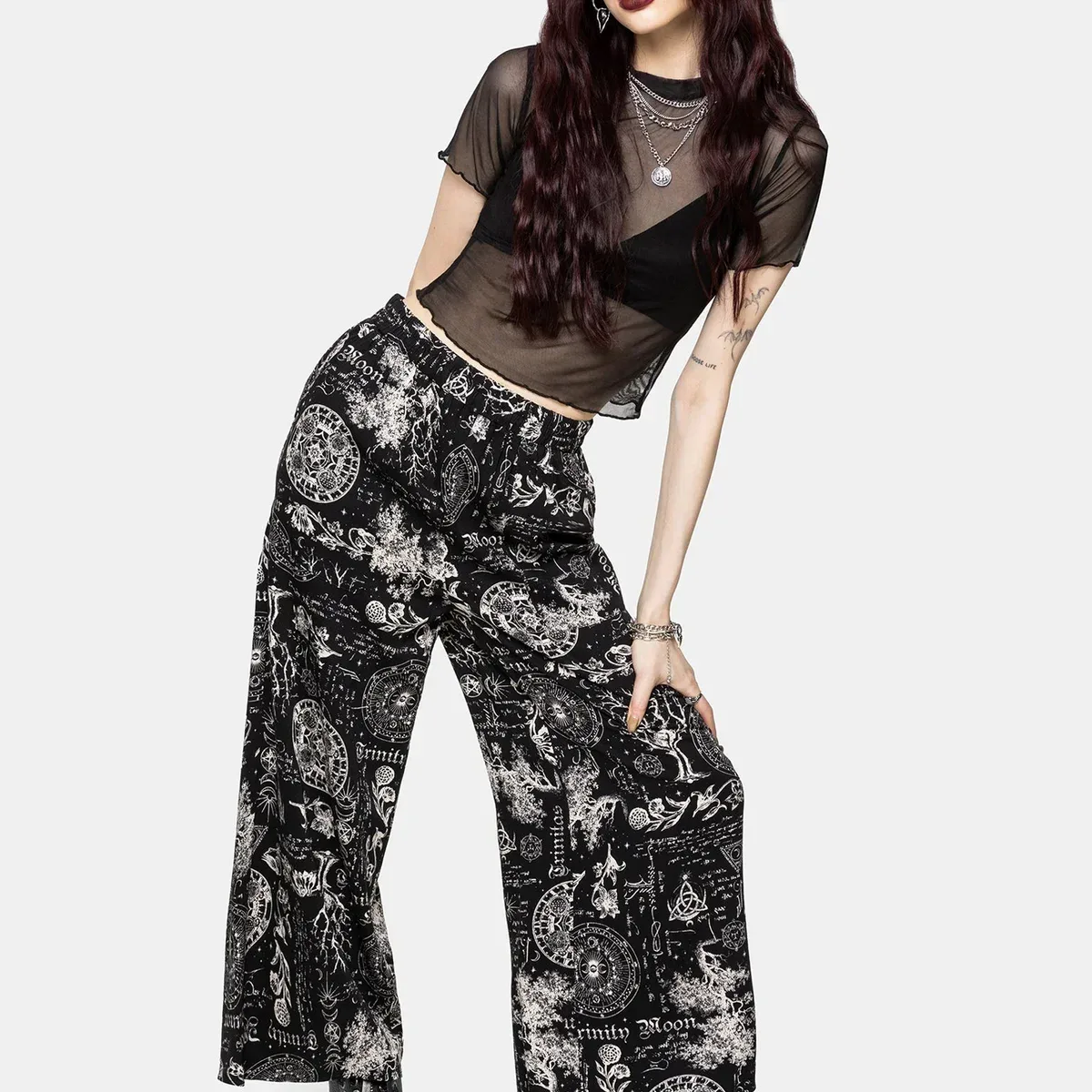 Trinity Moon Print Pull On Culotte, photo 2 of 4