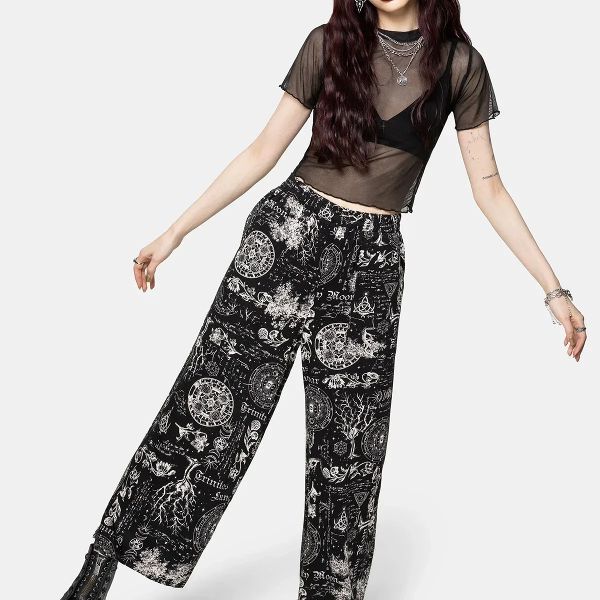 Trinity Moon Print Pull On Culotte, photo 4 of 4