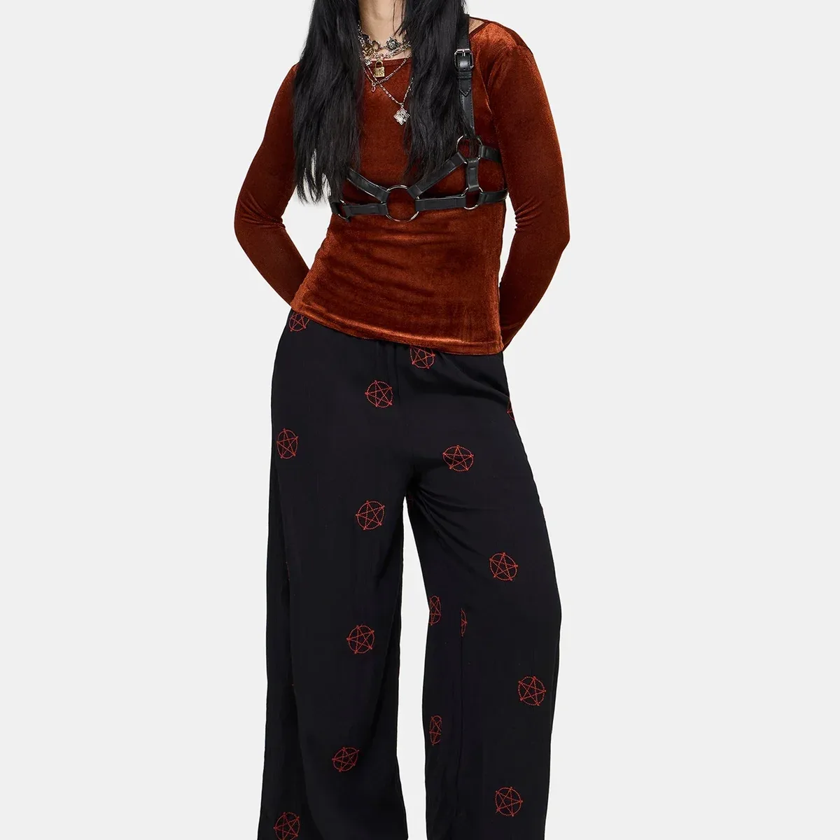 Druantia Moon Embroidery Wide Leg Culotte, photo 3 of 4