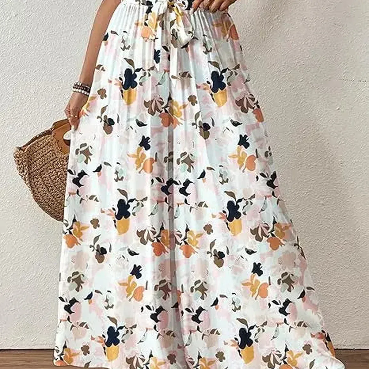 💕💕🌸 SALE Bsubseach Women's Floral Wide Leg Pants 🌸, photo 4 of 4
