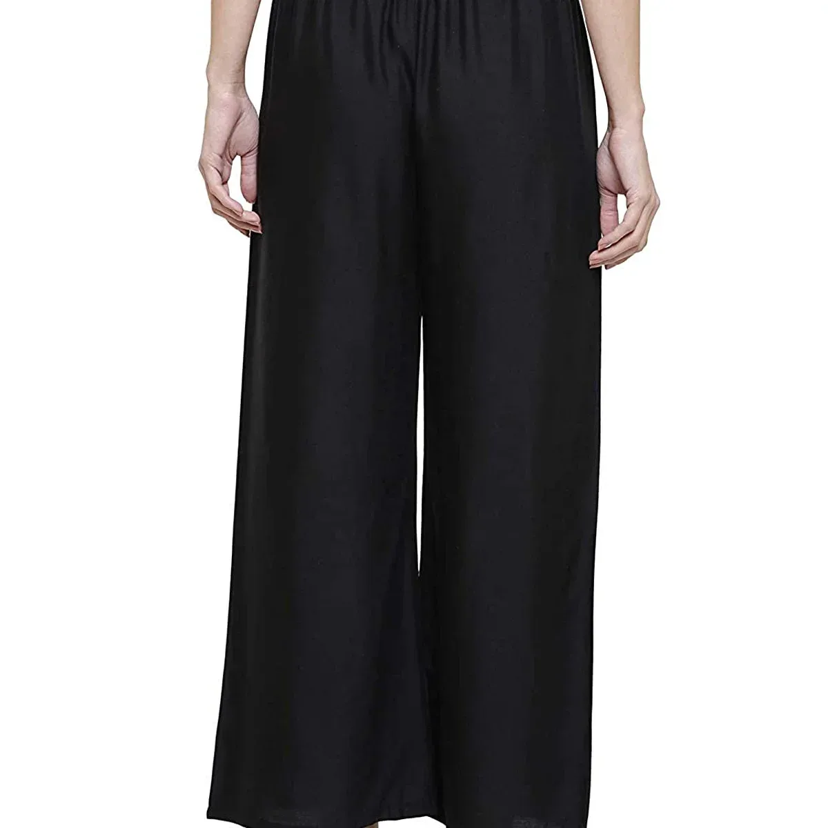 Women's Rayon Regular Fit Comfortable Plain Casual Palazzo, photo 2 of 4
