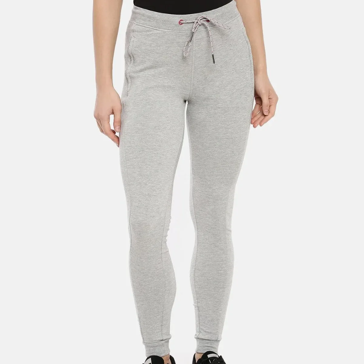 Women's Joggers in Cotton Stretch Terry Fabric With Flat Waistband Drawcords and Zipper Pockets | MW3154, photo 1 of 4