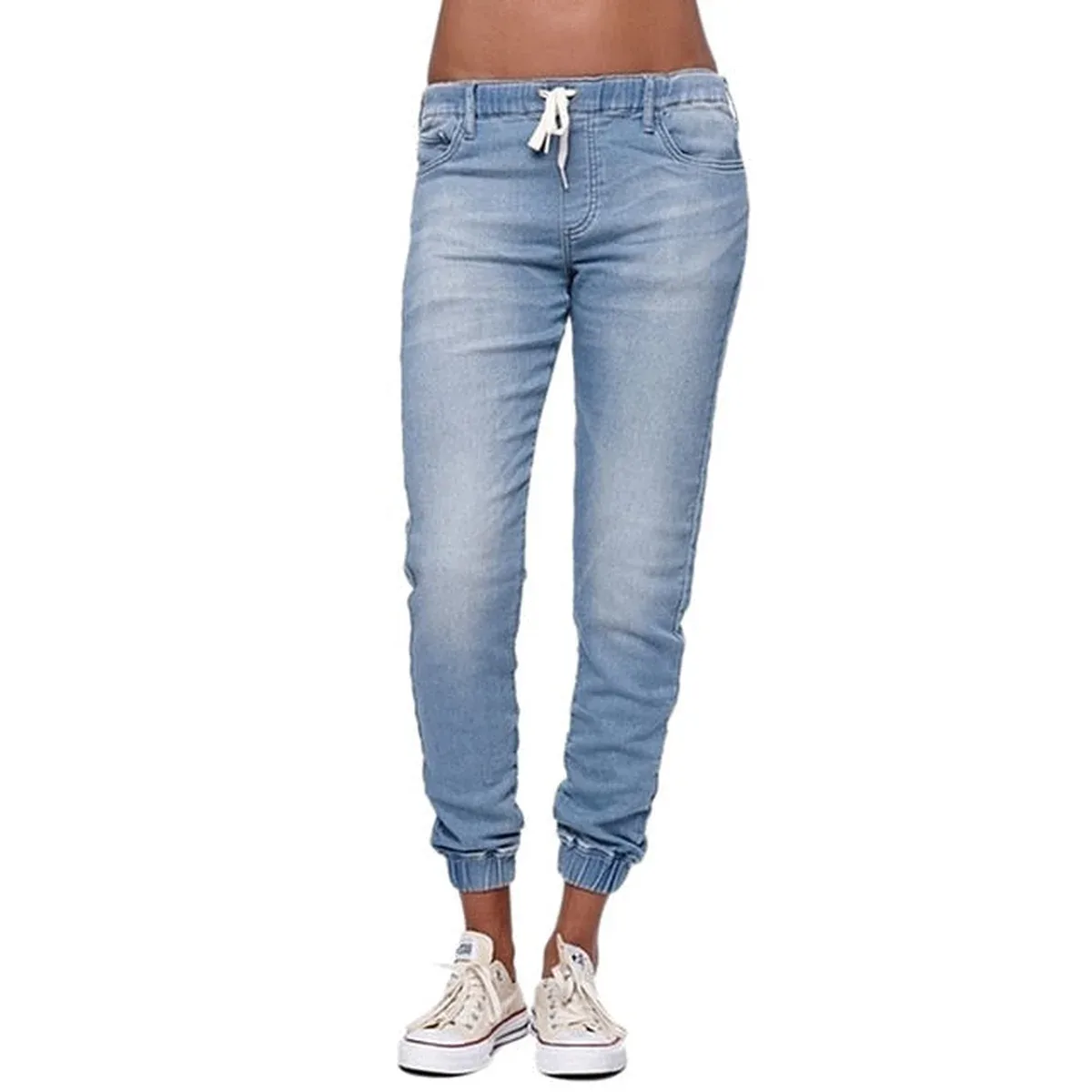 Casual Jogger Pants 2018 Elastic Sexy Skinny Pencil Jeans For Women Leggings Jeans High Waist Women's Denim Dr, photo 3 of 4