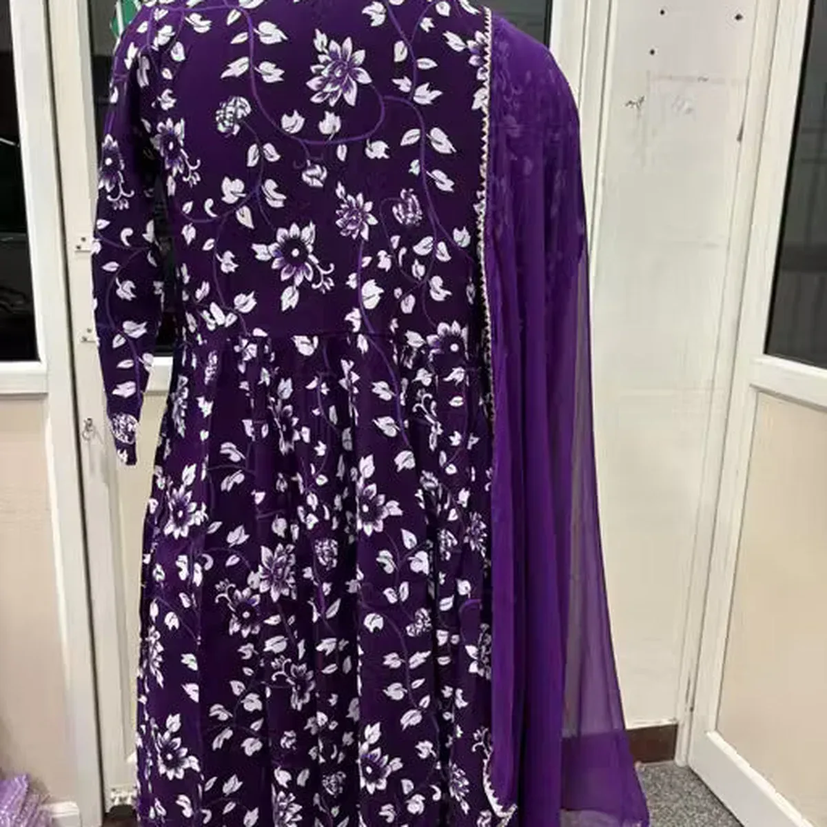 Womens Beautiful Rayon Aliya Cut Embroidered Kurti With Pant and Dupatta Set, photo 3 of 4