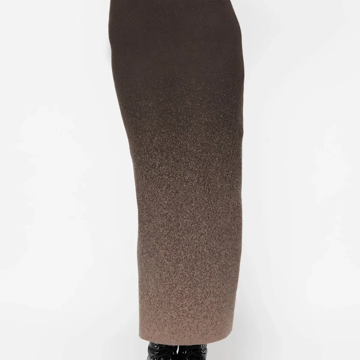 Nightjar Ombre Knit Maxi Skirt - Taupe, photo 4 of 4