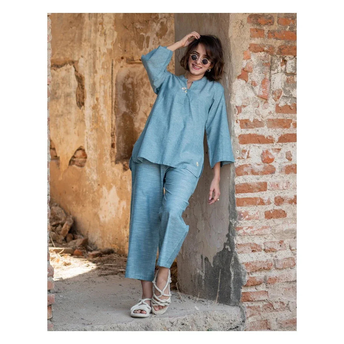 Premium Pastel Blue Co-ord Set, photo 1 of 4